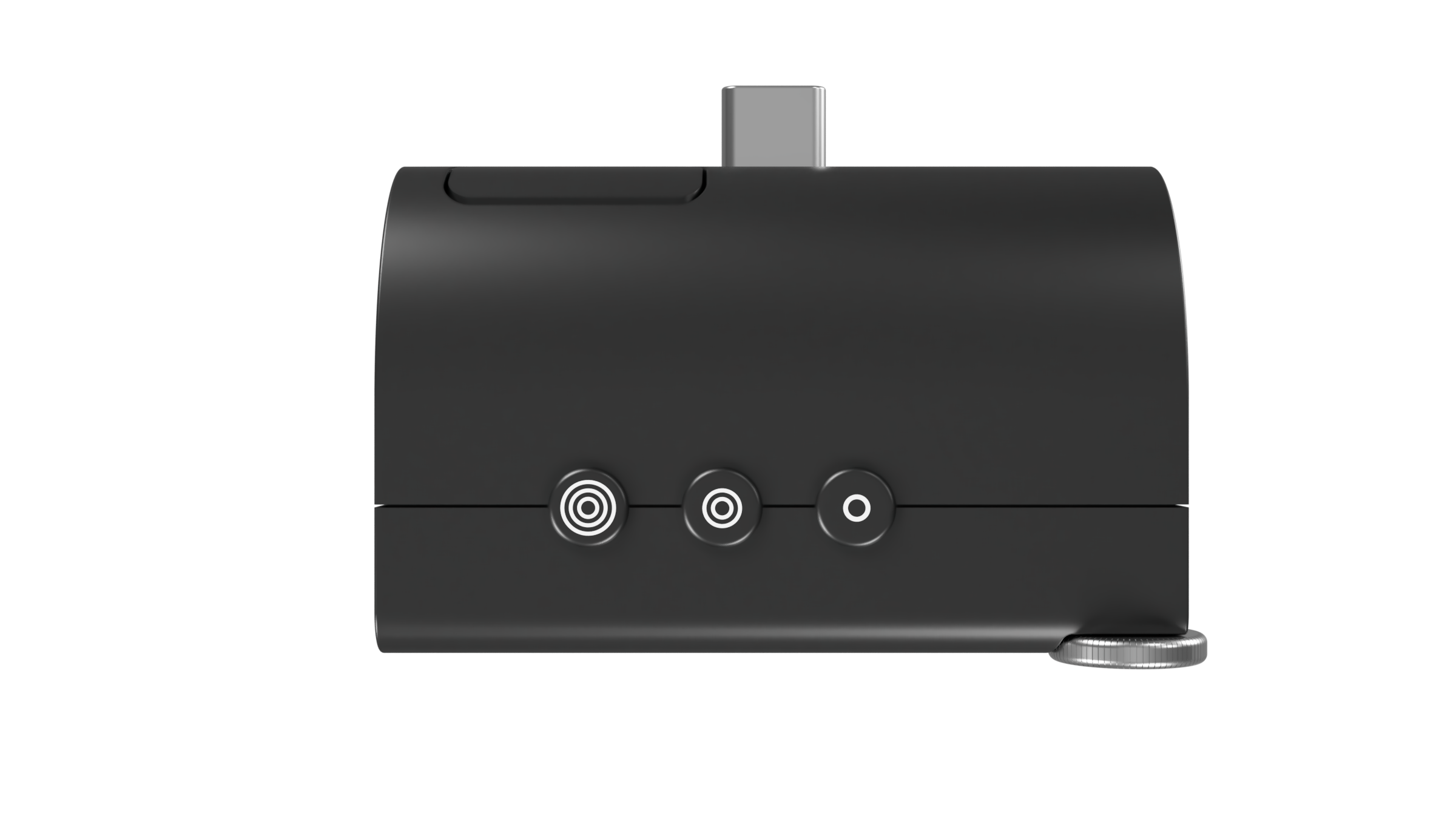 Vista posteriore di Mico con modulo USB-C e connessioni