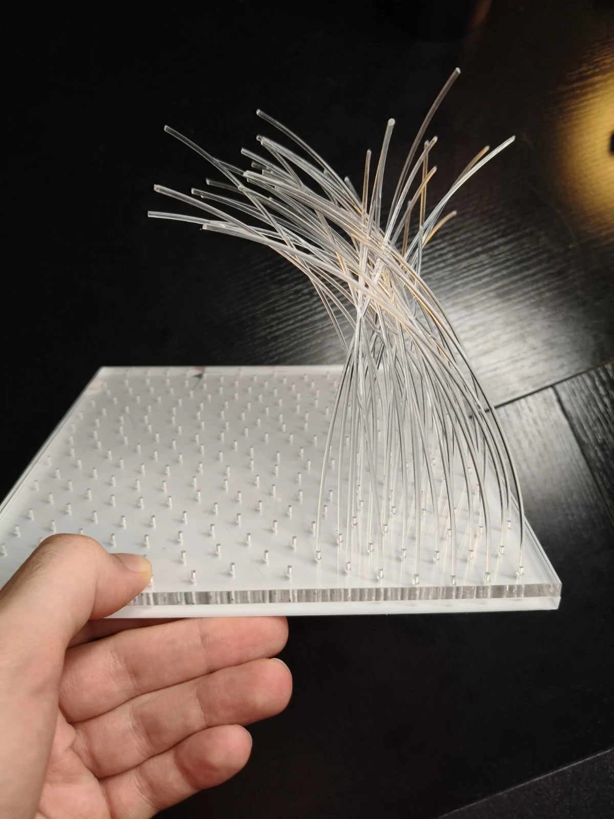 02 / Inserimento delle fibre nel prototipo